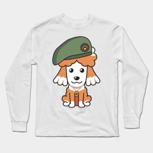 Green Beret French Poodle Long Sleeve T-Shirt